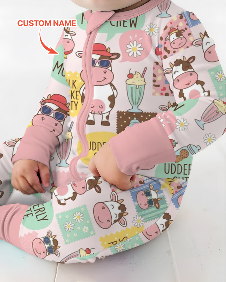 Custom Name The Milkshake Secret Society Bamboo Convertible Zippy