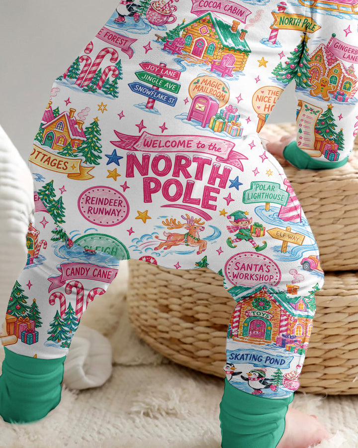 Retro North Pole Bamboo Convertible Zippy