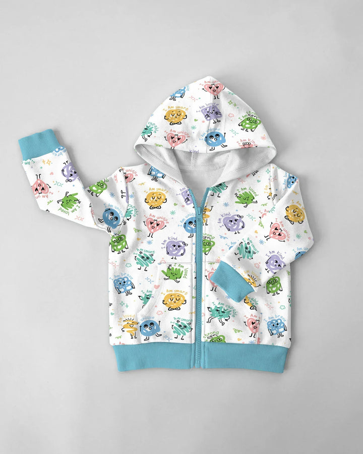 Positive Affirmations Bamboo Zip Hoodie