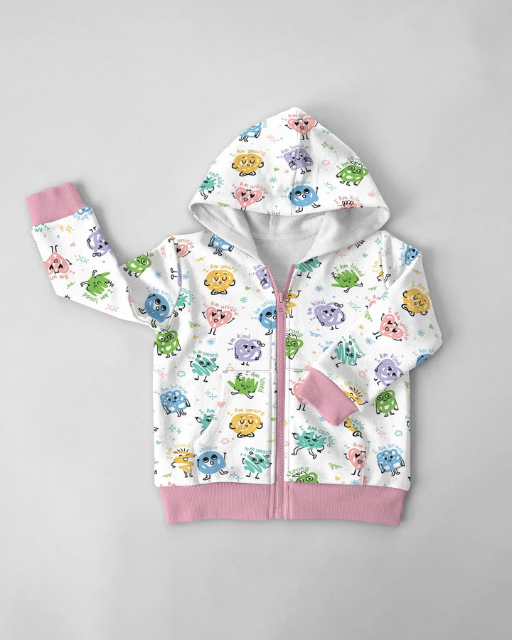Positive Affirmations Bamboo Zip Hoodie