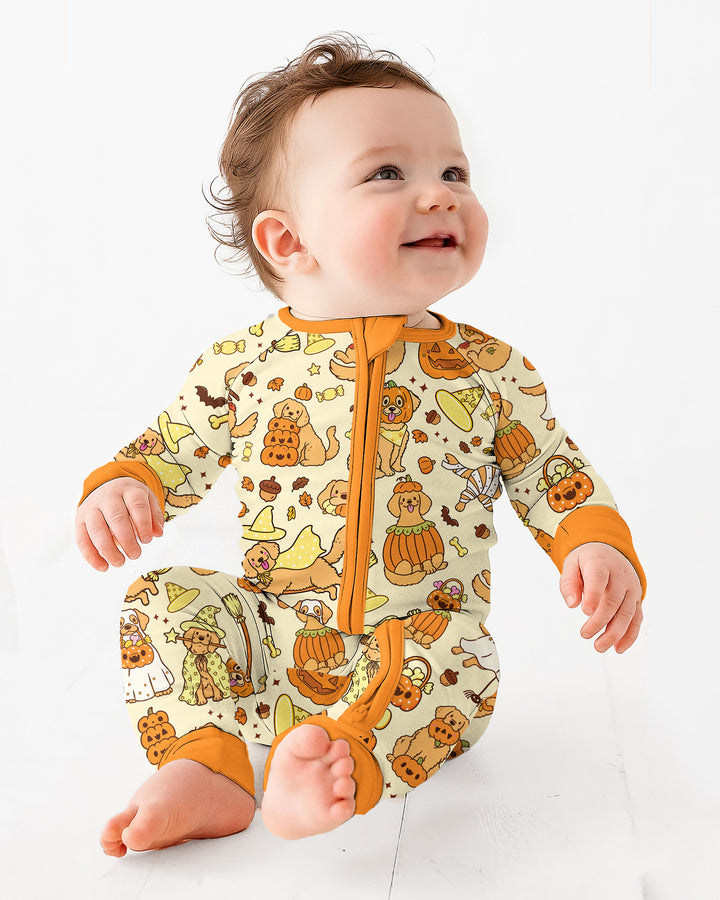 Spooky Golden Pups Bamboo Convertible Zippy