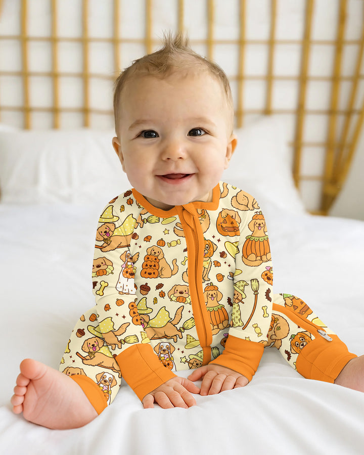 Spooky Golden Pups Bamboo Convertible Zippy