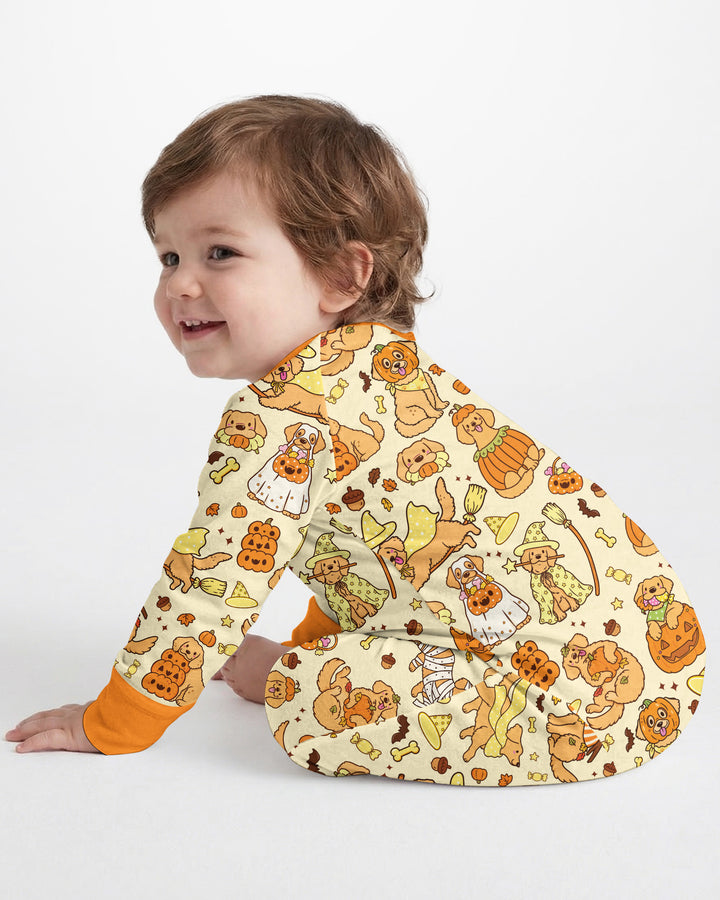 Spooky Golden Pups Bamboo Convertible Zippy