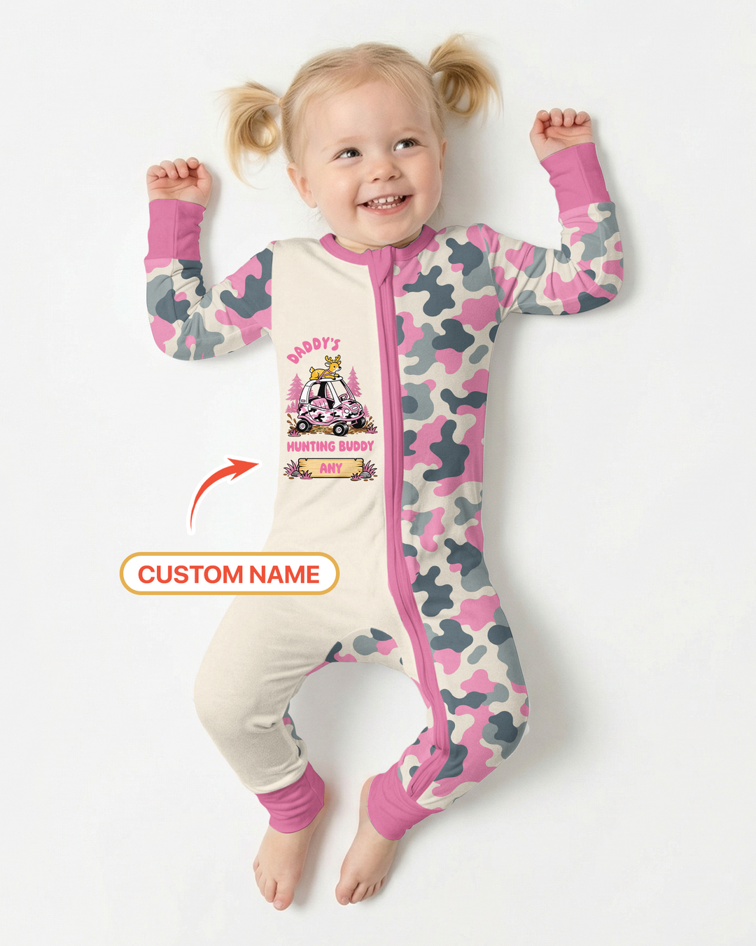Custom Name Daddy's Hunting Buddy Bamboo Convertible Zippy