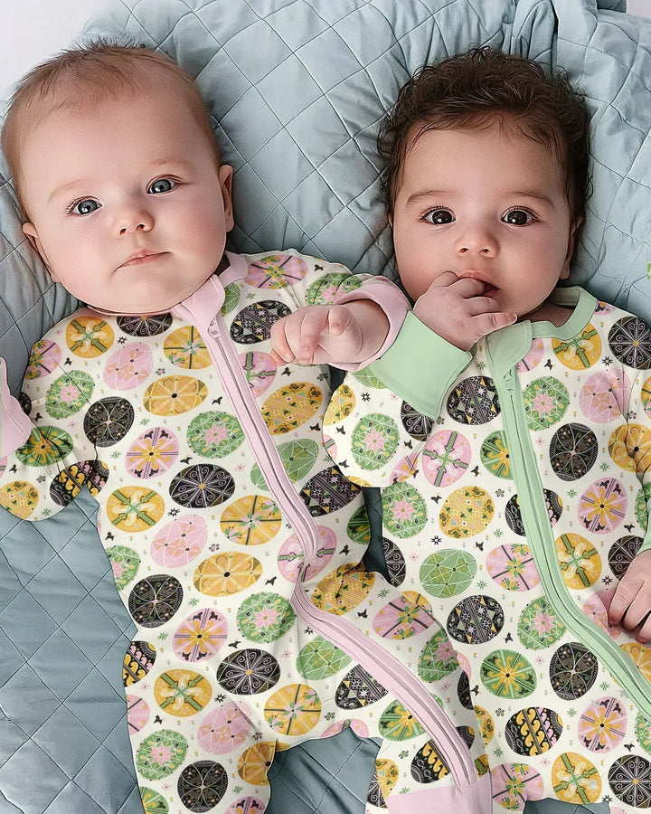 Pysanky Eggs Family Matching Bamboo Convertible Zippy