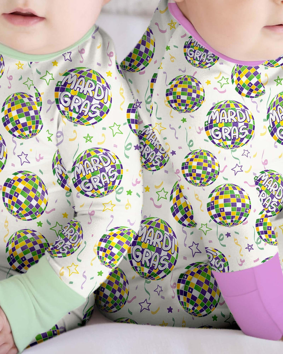 Mardi Gras Disco Ball Bamboo Convertible Zippy