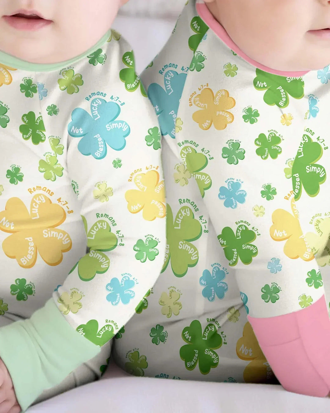 Shamrocks Print St. Patrick's Day Bamboo Convertible Zippy