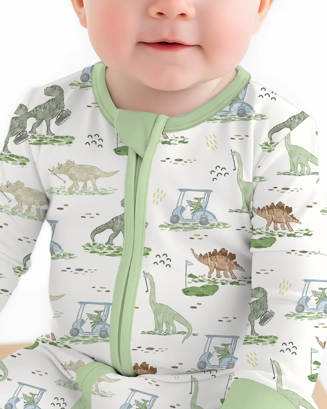 Dinos On The Green Daddy & Me Matching Bamboo Convertible Zippy