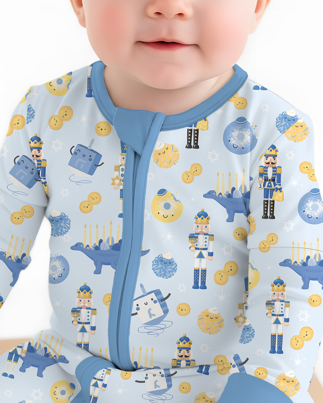 Hanukkah Nutcracker King Family Matching Bamboo Convertible Zippy