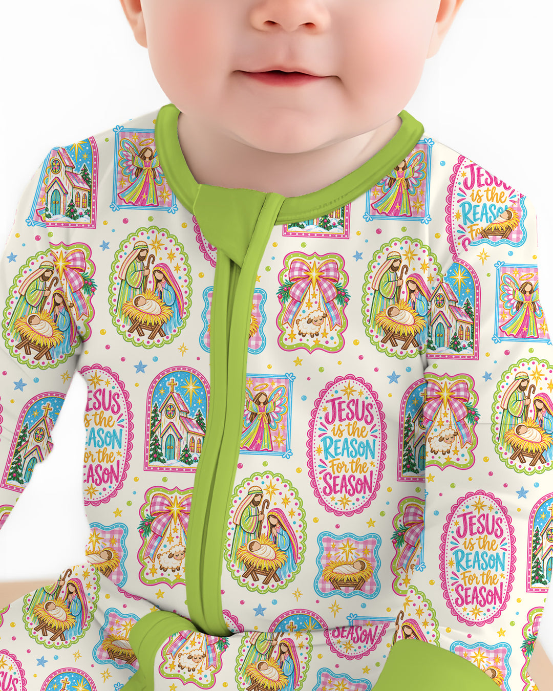 Nativity Jesus Is The Reason Bamboo Convertible Zippy