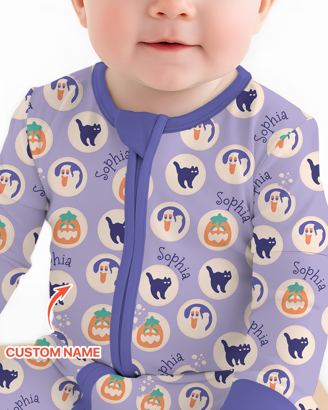 Boo Crew Custom Name Bamboo Convertible Zippy