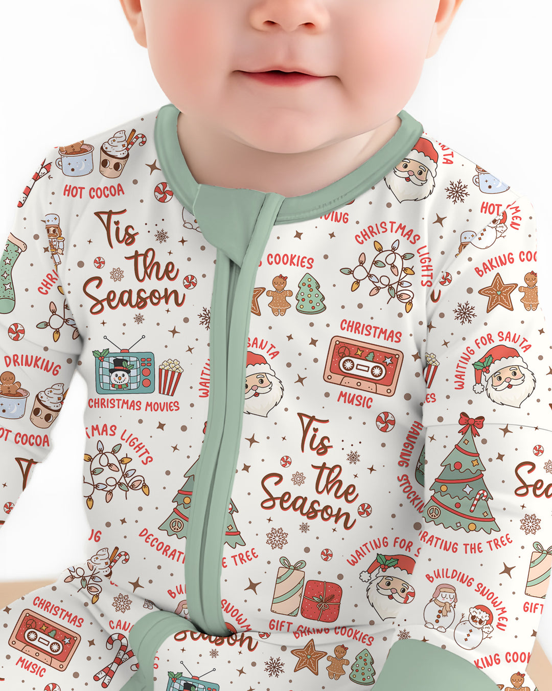Tis The Season Retro Christmas Bamboo Convertible Zippy