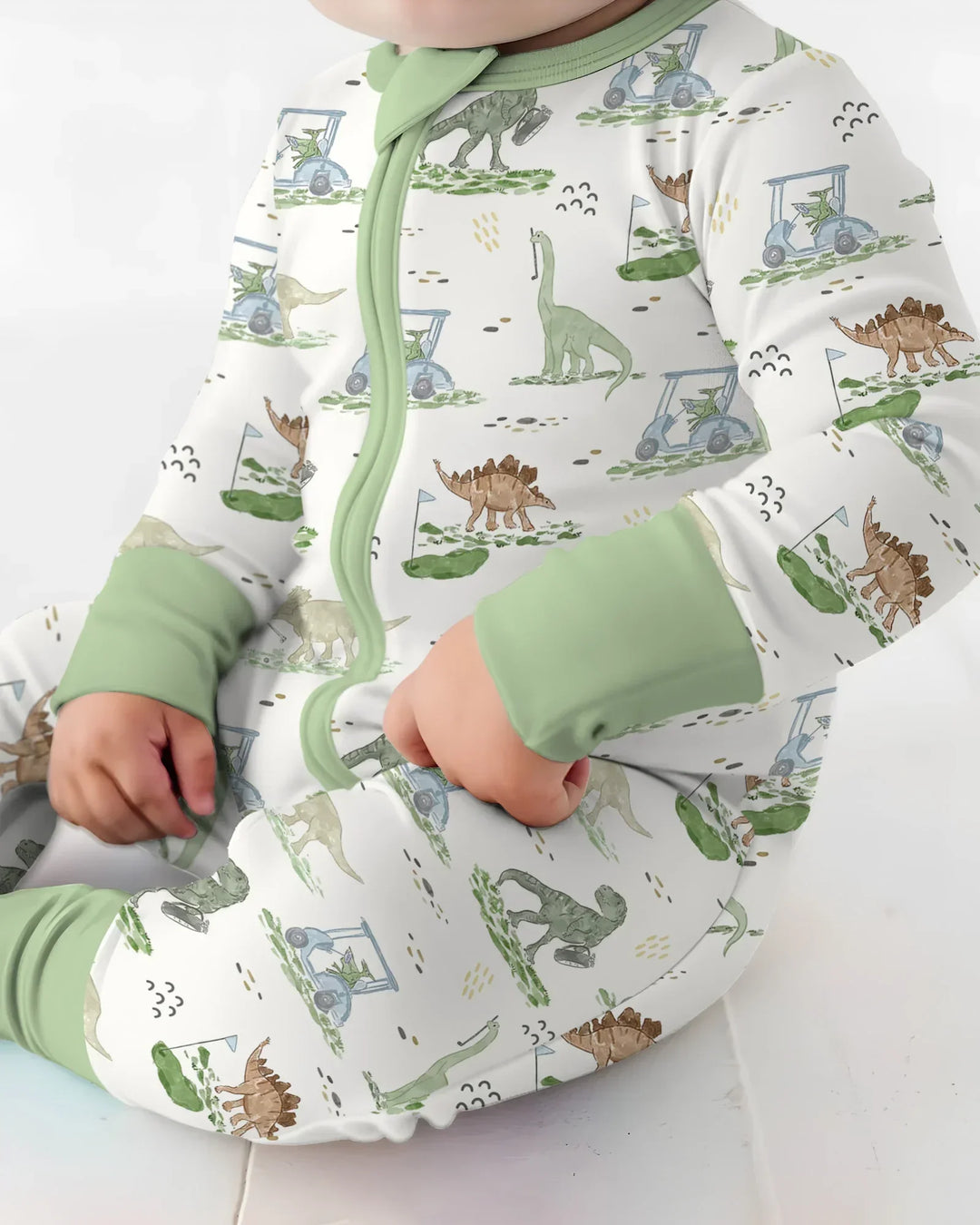 Dinos On The Green Daddy & Me Matching Bamboo Convertible Zippy