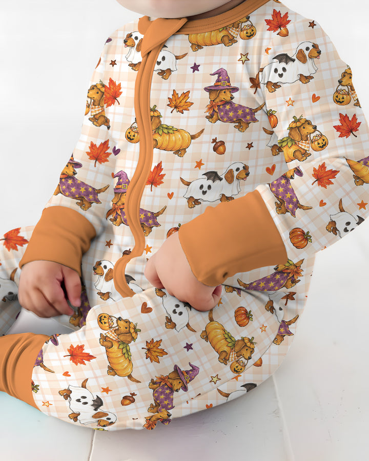 Spooky Dachshund Bamboo Convertible Zippy