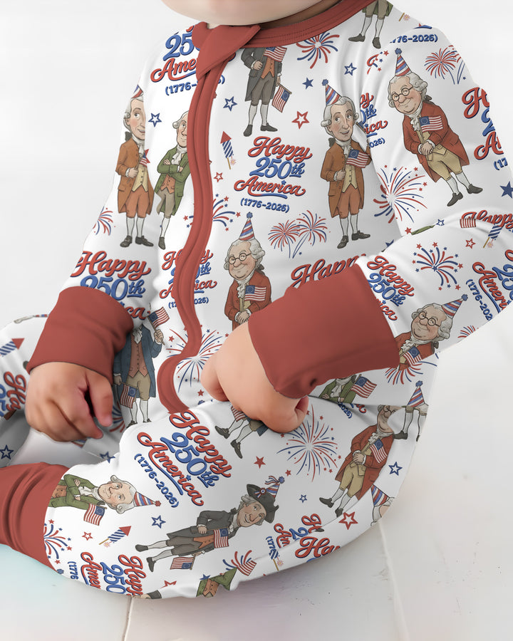 Party Like It's 1776 Family Matching Bamboo Convertible Zippy