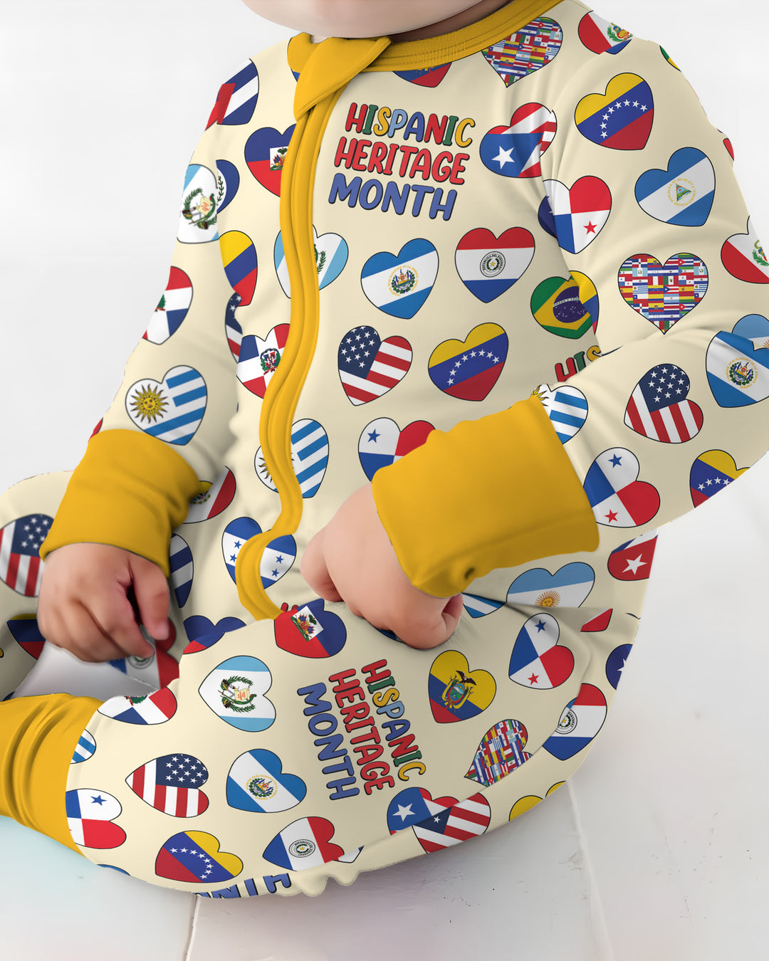 Country Flags Hispanic Heritage Month  Bamboo Convertible Zippy