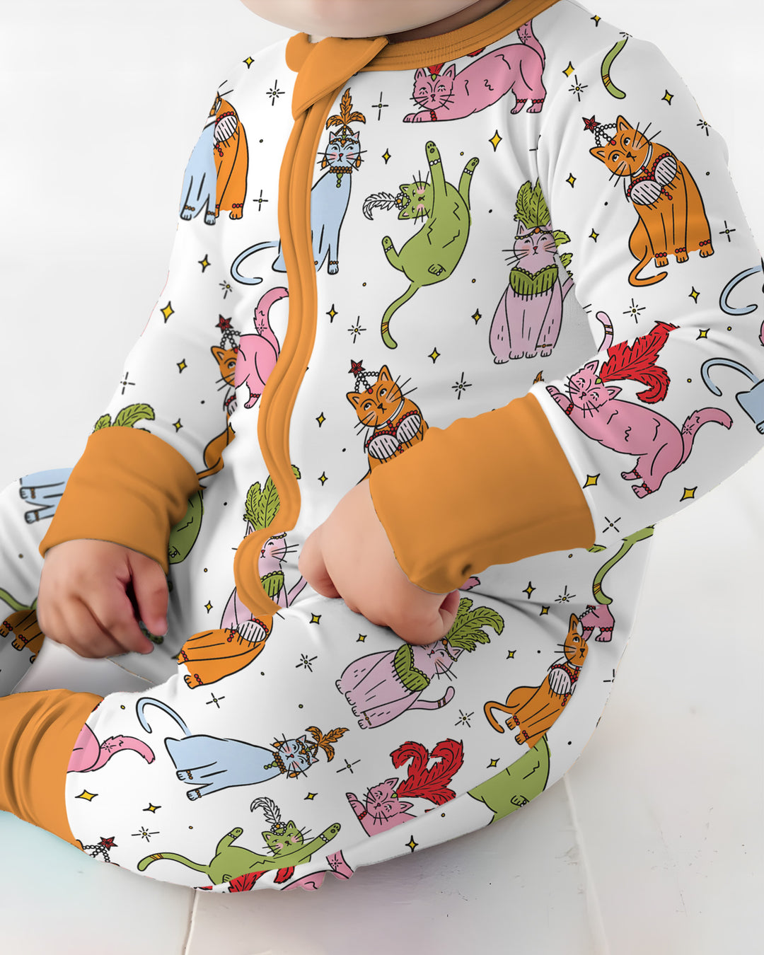 Whimsical Cats Bamboo Convertible Zippy