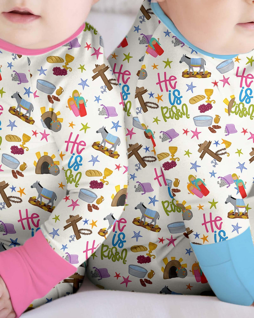 Bible Story Easter Family Matching Bamboo Convertible Zippy
