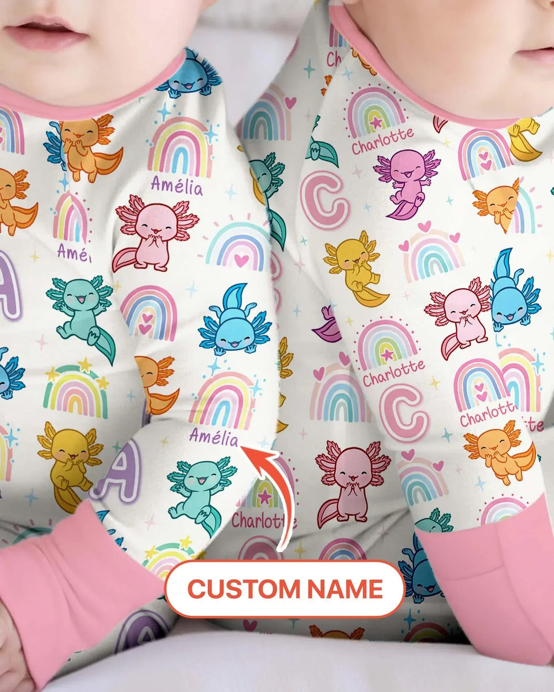 Axololt Custom Name Bamboo Convertible Zippy