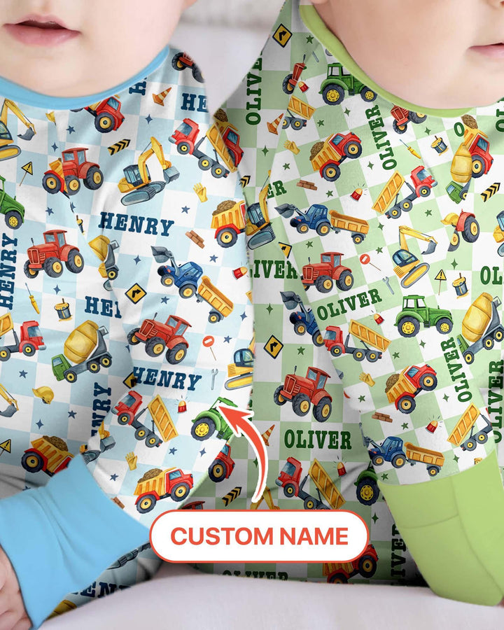 Under Construction Custom Name Bamboo Convertible Zippy