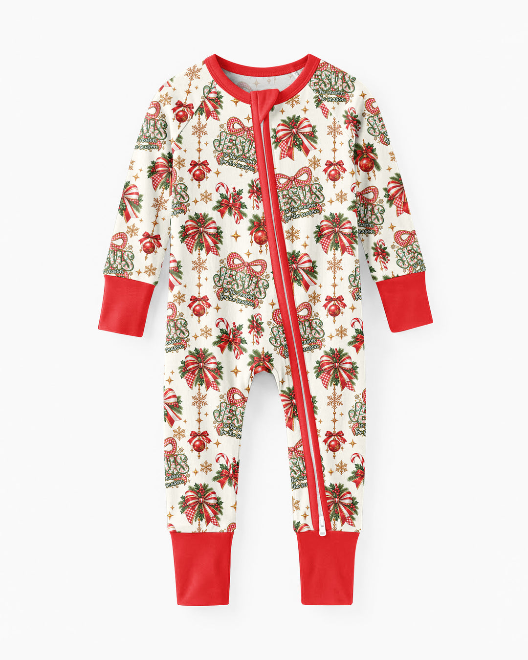 Coquette Floral Jesus Is The Reason Mommy And Me Matching Bamboo Convertible Zippy