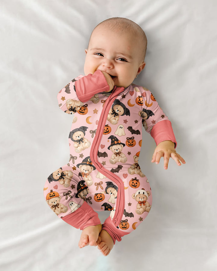 Cozy Coquette Teddy Bear Halloween Bamboo Convertible Zippy