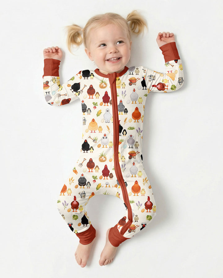 Chicks & Eggs Bamboo Convertible Zippy