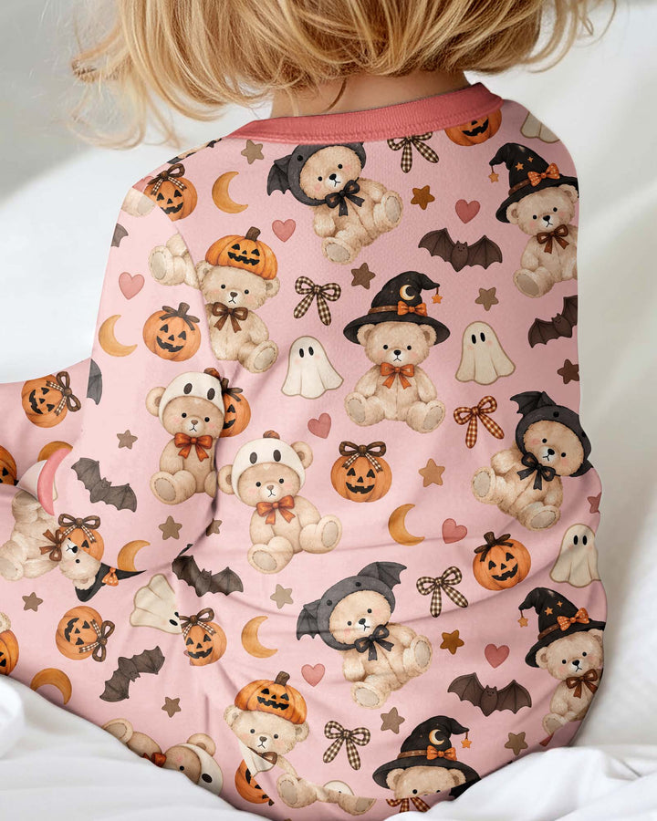 Cozy Coquette Teddy Bear Halloween Bamboo Convertible Zippy