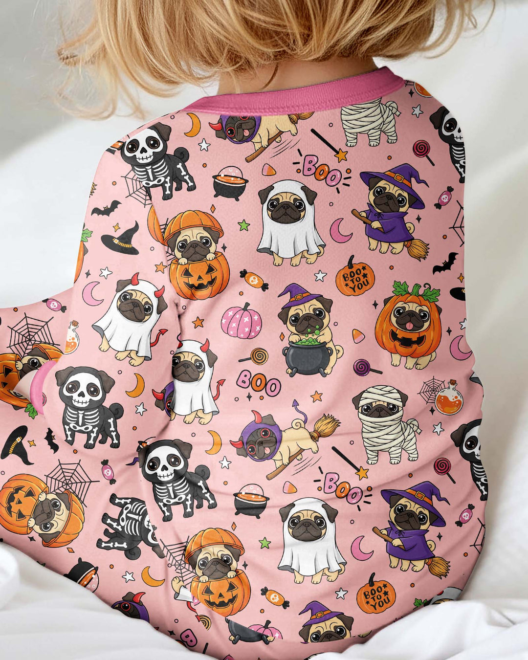Spooky Pug Bamboo Convertible Zippy