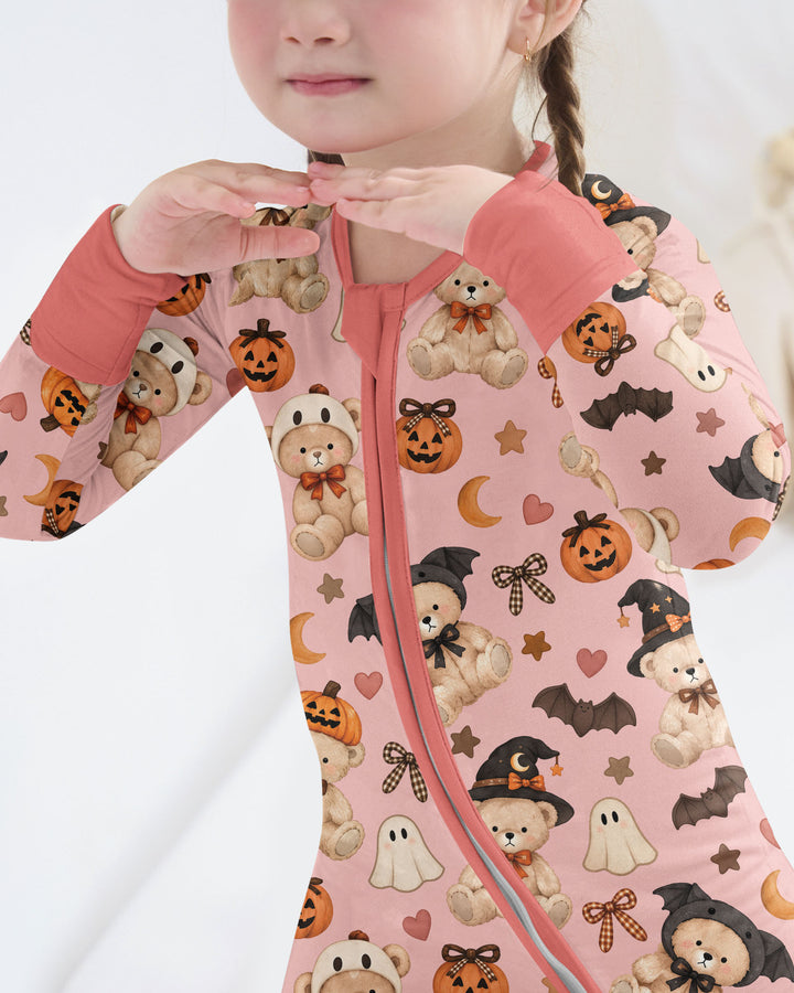 Cozy Coquette Teddy Bear Halloween Bamboo Convertible Zippy