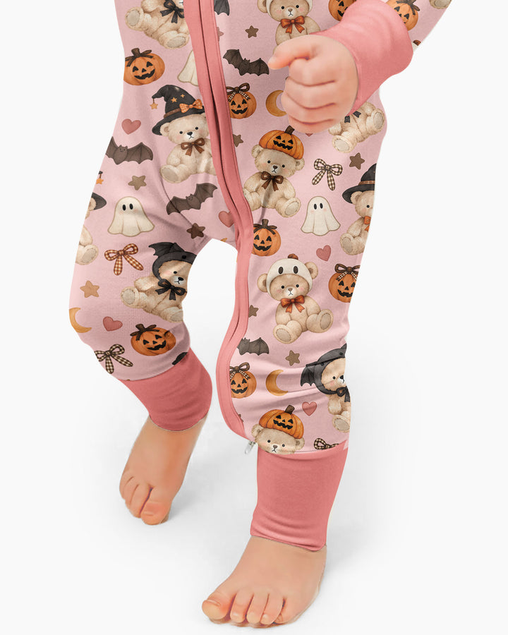 Cozy Coquette Teddy Bear Halloween Bamboo Convertible Zippy