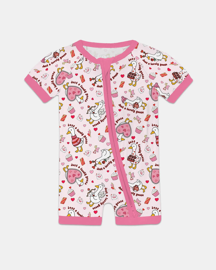 Valentine Silly Goose Bamboo Shorty Zippy