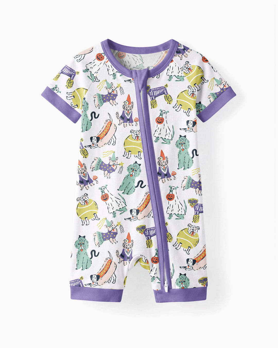 Bark-O-Ween Bamboo Shorty Zippy