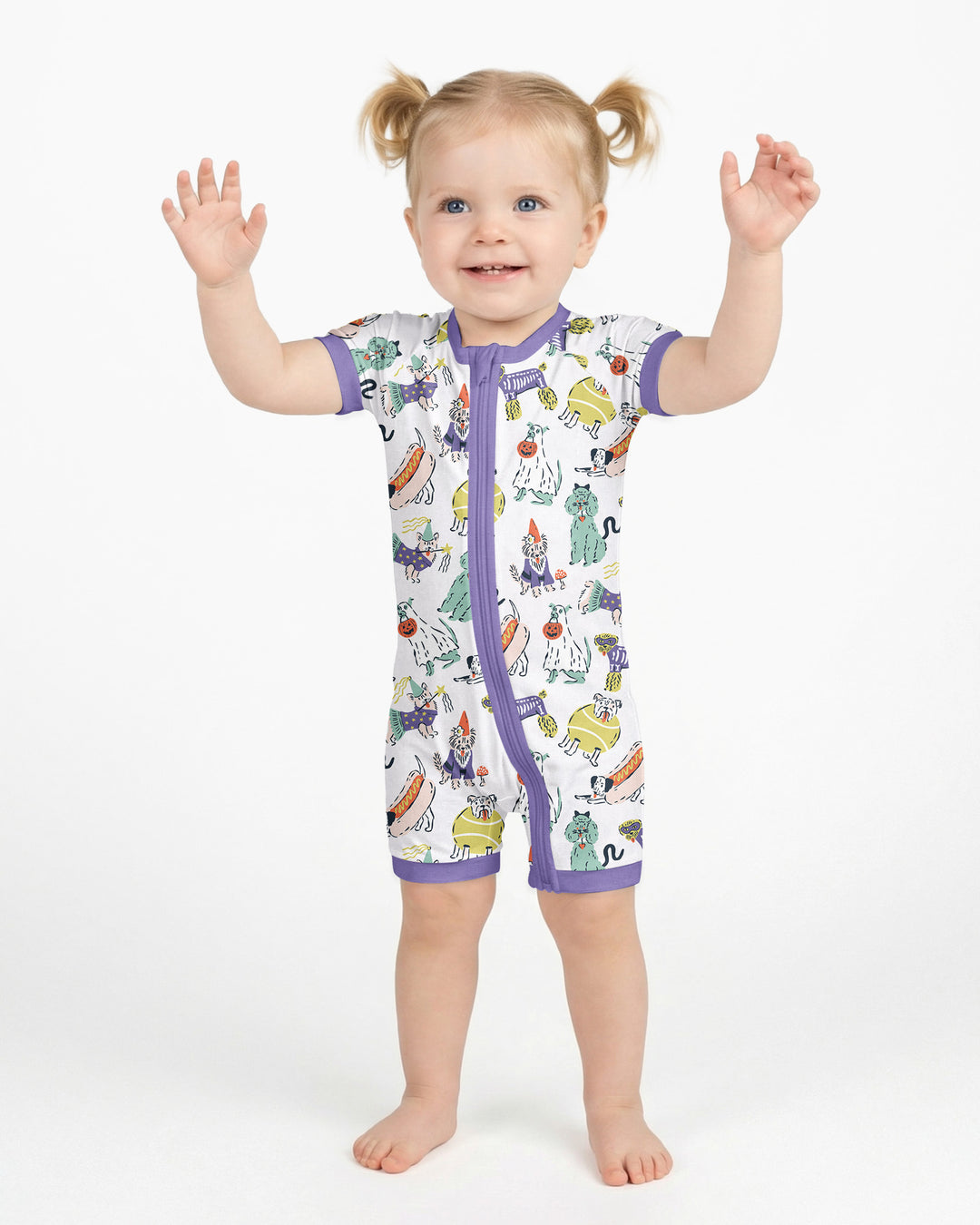 Bark-O-Ween Bamboo Shorty Zippy