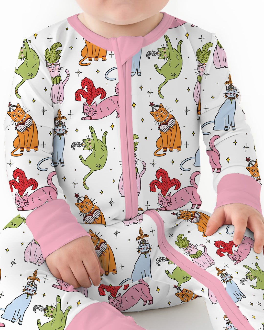 Whimsical Cats Bamboo Convertible Zippy