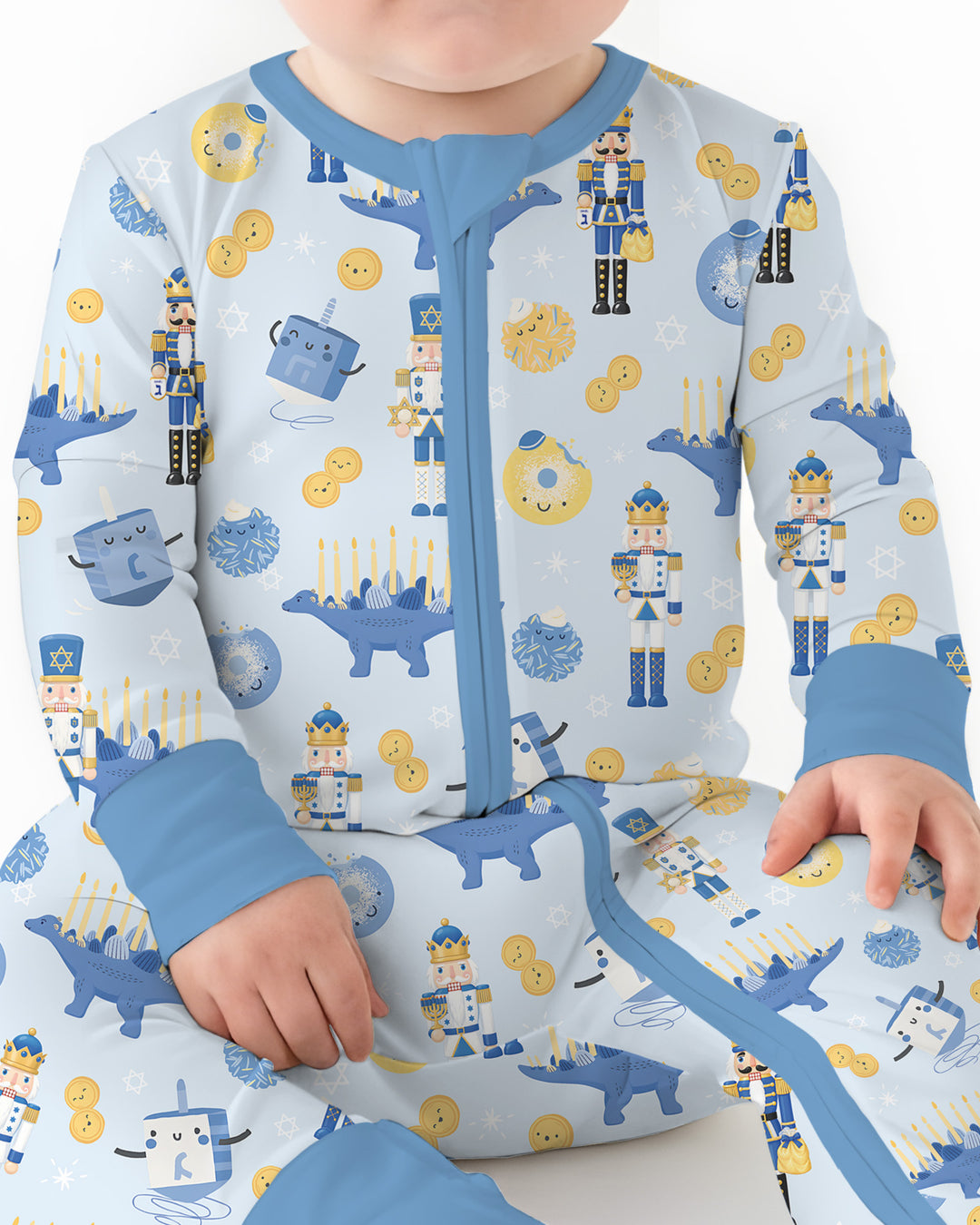 Hanukkah Nutcracker King Family Matching Bamboo Convertible Zippy