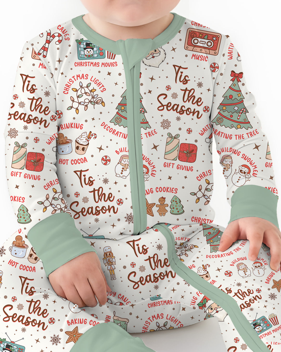 Tis The Season Retro Christmas Bamboo Convertible Zippy