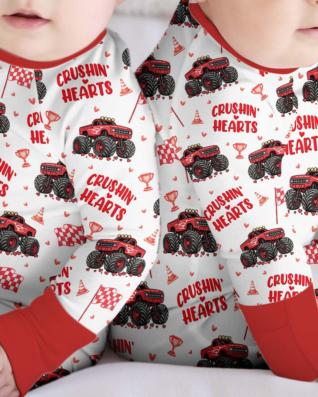 Crushin Hearts Bamboo Convertible Zippy