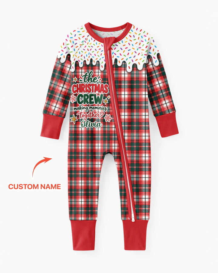 The Christmas Crew Custom Name Bamboo Convertible Zippy
