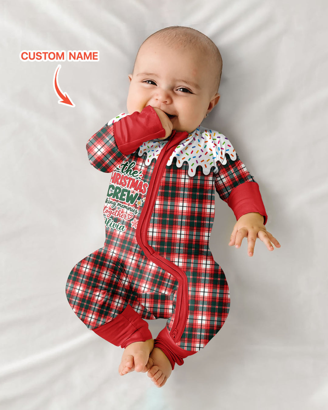 The Christmas Crew Custom Name Bamboo Convertible Zippy