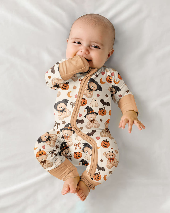 Cozy Coquette Teddy Bear Halloween Bamboo Convertible Zippy