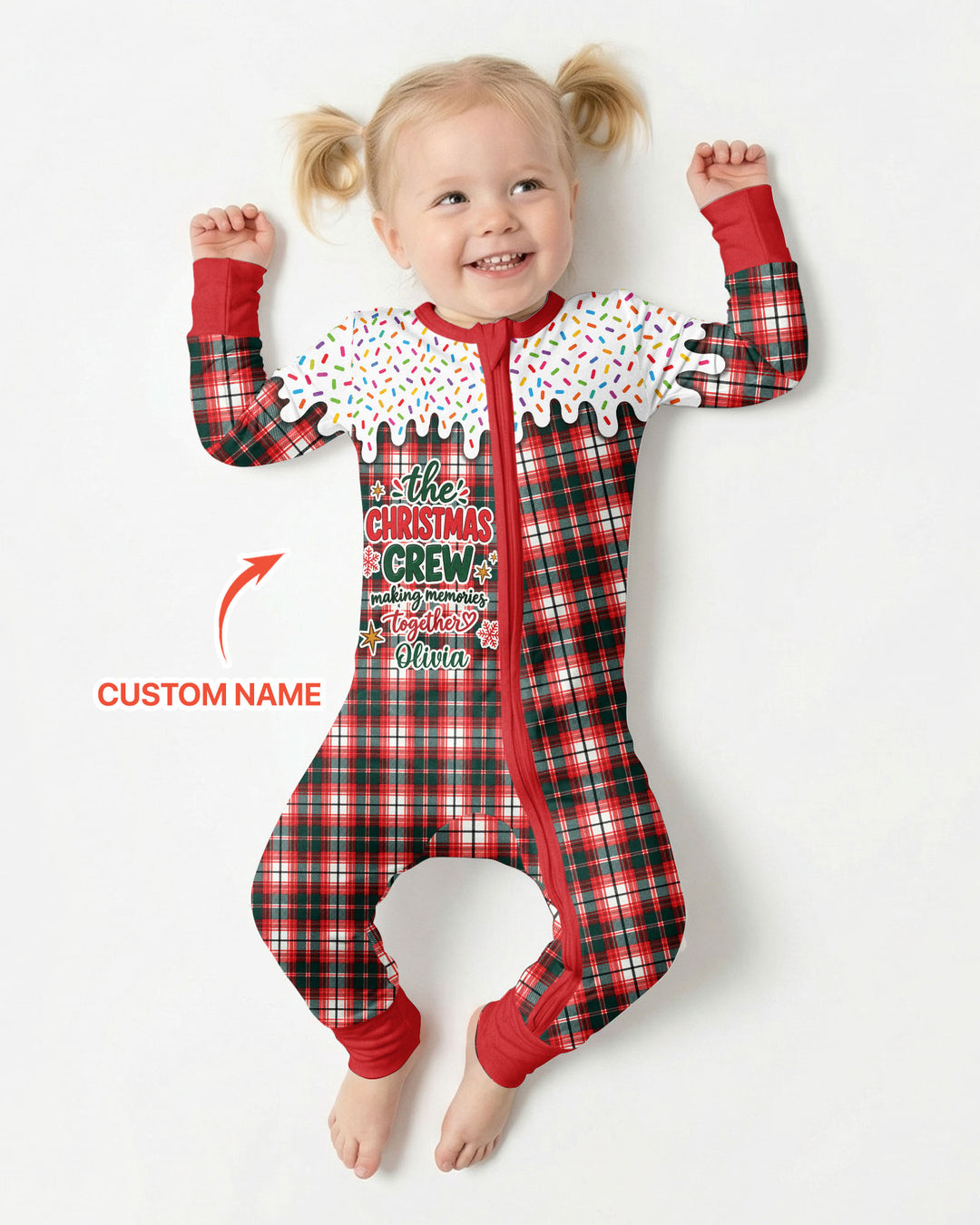 The Christmas Crew Custom Name Bamboo Convertible Zippy