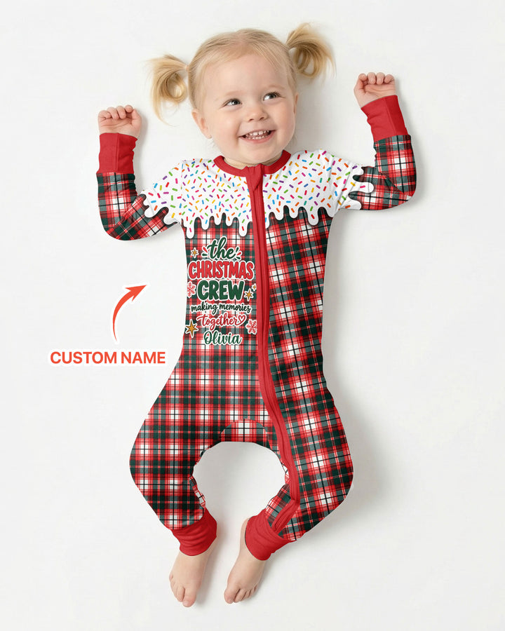The Christmas Crew Custom Name Bamboo Convertible Zippy