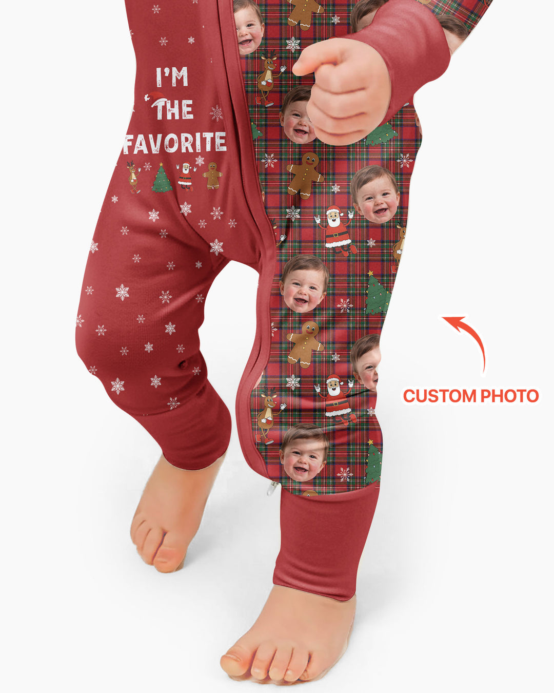I'm The Favorite Christmas Funny Brother Sister Matching Bamboo Convertible Zippy