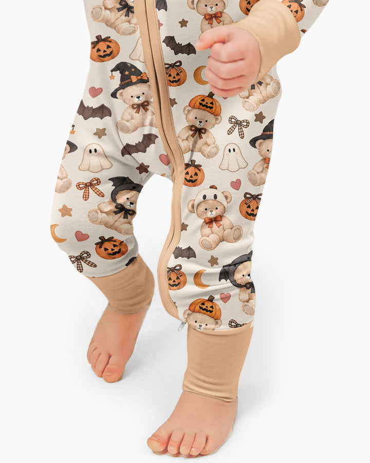 Cozy Coquette Teddy Bear Halloween Bamboo Convertible Zippy