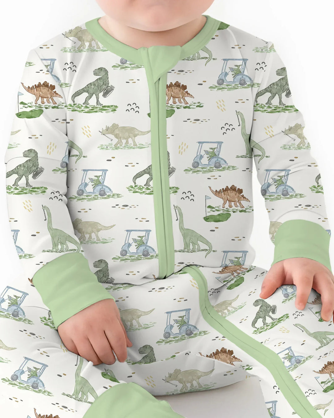 Dinos On The Green Daddy & Me Matching Bamboo Convertible Zippy