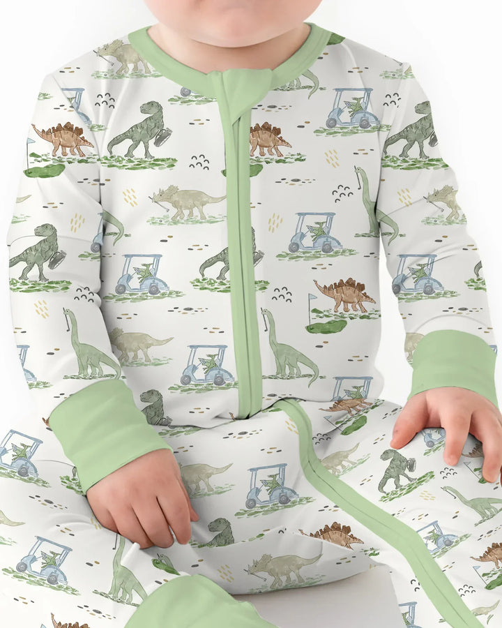 Dinos On The Green Daddy & Me Matching Bamboo Convertible Zippy