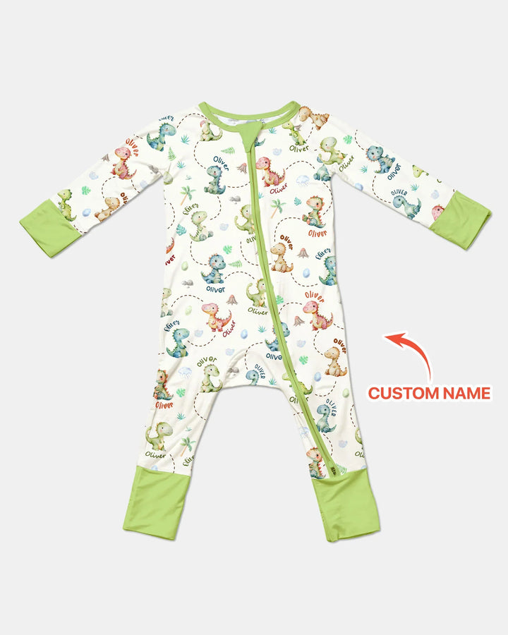 Personalized Dino Friends Bamboo Convertible Zippy