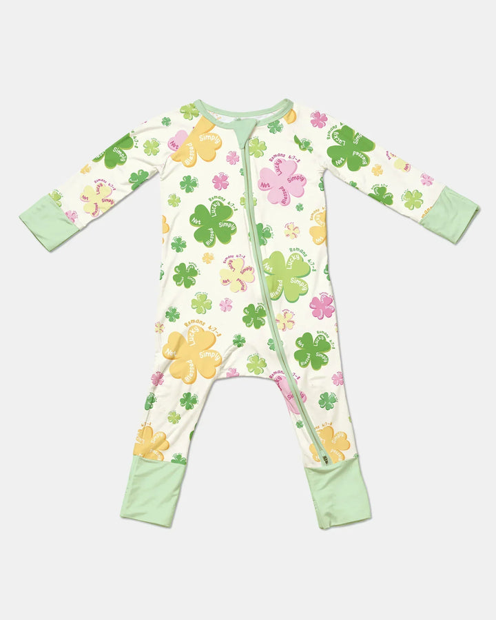 Shamrocks Print St. Patrick's Day Bamboo Convertible Zippy