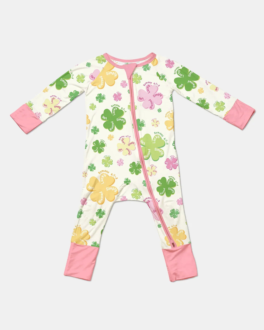 Shamrocks Print St. Patrick's Day Bamboo Convertible Zippy